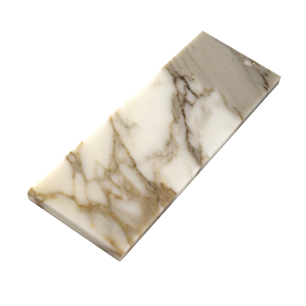 White 4x12 Marble Polished Subway Tile (15 pack, 5 sq ft/case) - Sample