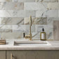 White 4x12 Marble Polished Subway Tile (15 pack, 5 sq ft/case) - Sample