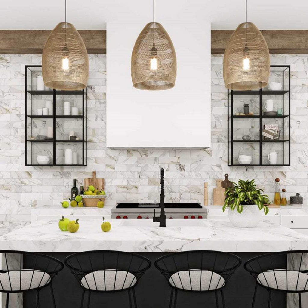 White 4x12 Marble Polished Subway Tile (15 pack, 5 sq ft/case) - Sample