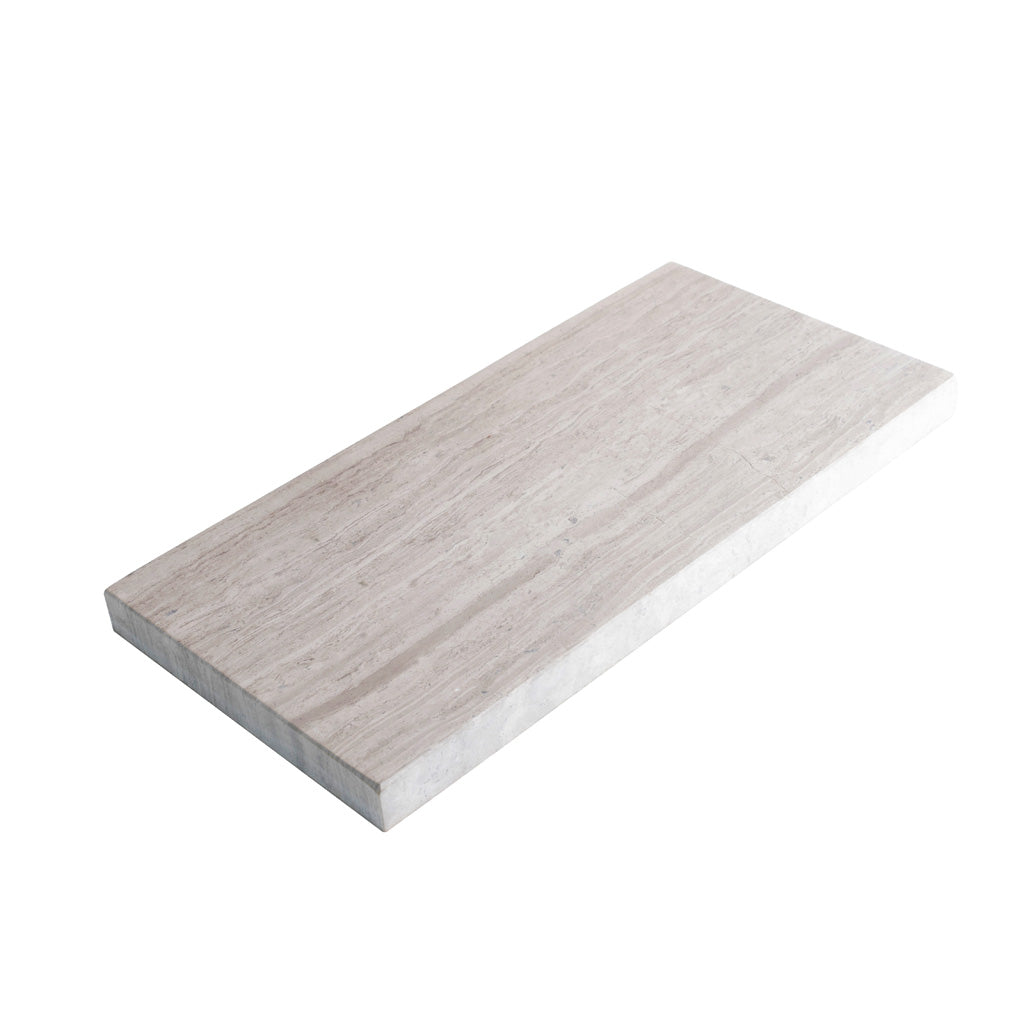 Chic Cloud Gray Honed Marble Tile