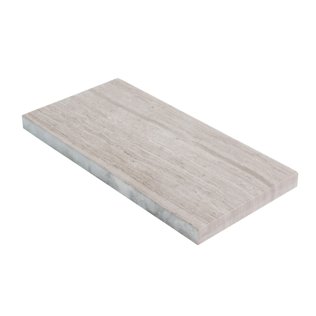 Sleek Cloud Gray Honed Marble Tile