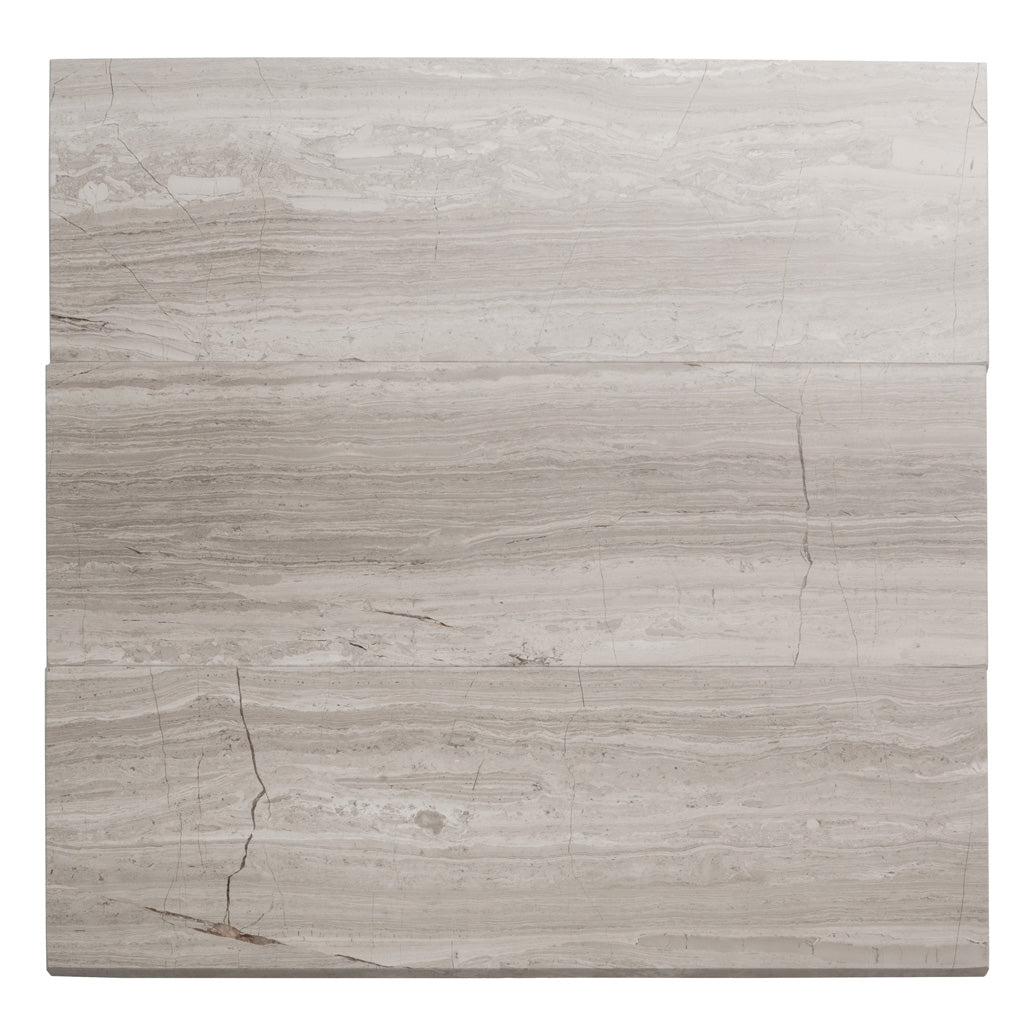 4x12 Cloud Gray Polished Marble Tile