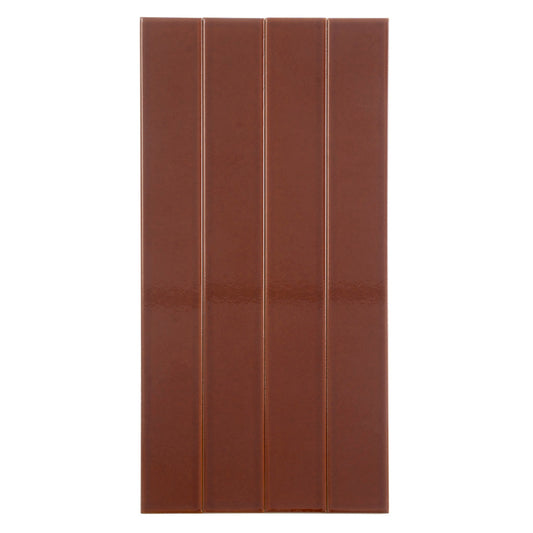 Sample-Caramel 2x16 Glossy Ceramic Subway Tile (50 pack, 10.76 sq ft/case)