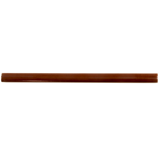 Sample-Caramel 0.5x8 Glossy Ceramic Pencil Tile Trim (10 pack, 0.27 sq ft/case)