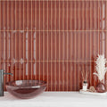 Caramel 2x16 Glossy Ceramic Deco Subway Tile (50 pack,10.76 sq ft/case)