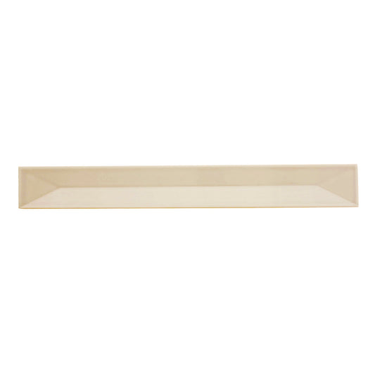 Sample-Soft Dove Gray 2x16 Glossy Ceramic Deco Subway Tile (50 pack,10.76 sq ft/case)
