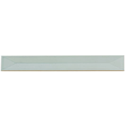 Horizonte 1.97 in. x 15.75 in. Glossy Pastel light Blue Ceramic Deco Subway Wall Tile (10.76 sq ft/case) - 50 Pack