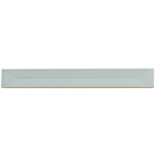 Sample-Pastel light Blue 2x16 Glossy Ceramic Deco Subway Tile (50 pack,10.76 sq ft/case)