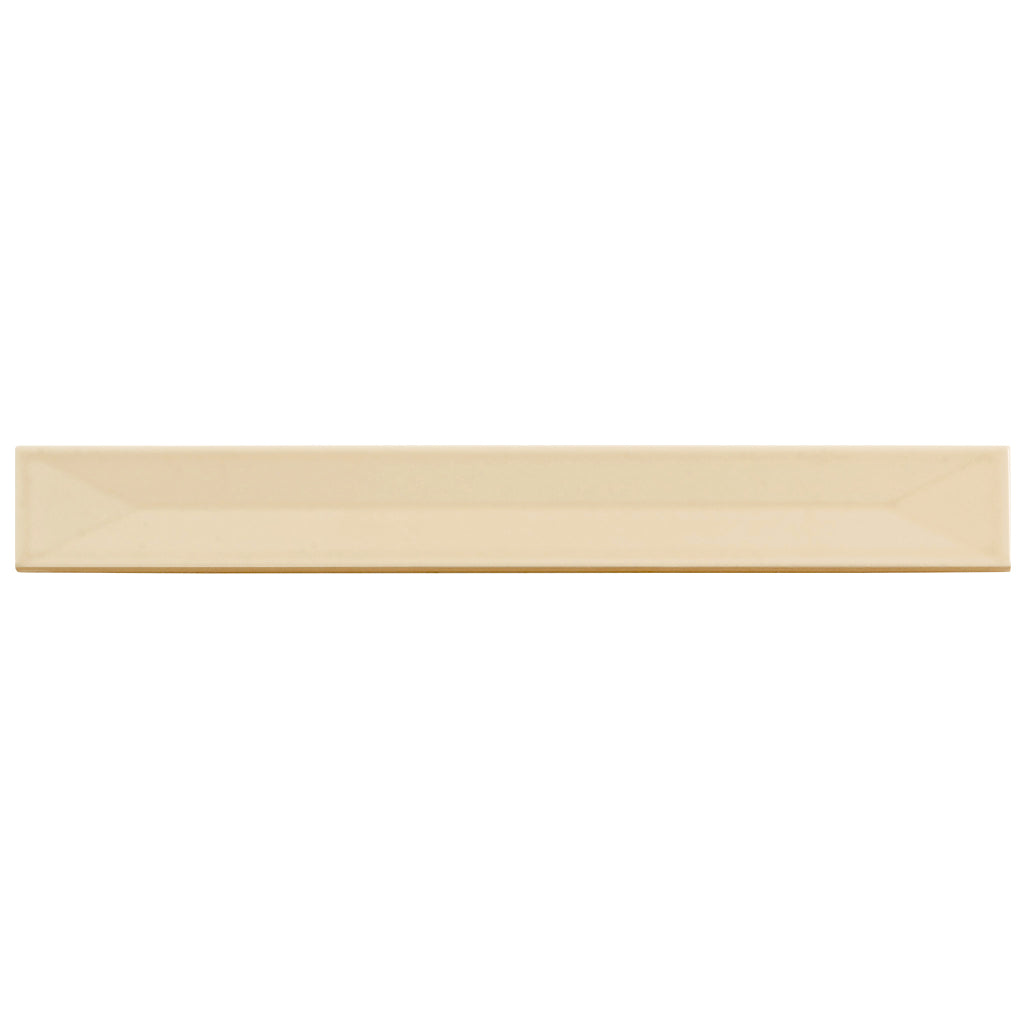 Horizonte 1.97 in. x 15.75 in. Glossy Alabaster Beige Ceramic Deco Subway Wall Tile (10.76 sq ft/case) - 50 Pack