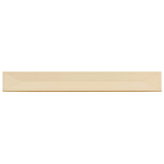 Horizonte 1.97 in. x 15.75 in. Glossy Alabaster Beige Ceramic Deco Subway Wall Tile (10.76 sq ft/case) - 50 Pack