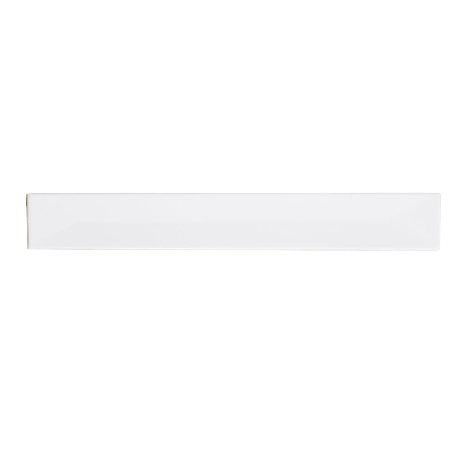 Snow White 2x16 Glossy Ceramic Deco Subway Tile (50 pack,10.76 sq ft/case)