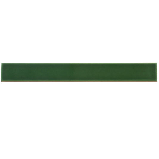 Sample-Forest Green 2x16 Glossy Ceramic Subway Tile (50 pack, 10.76 sq ft/case)
