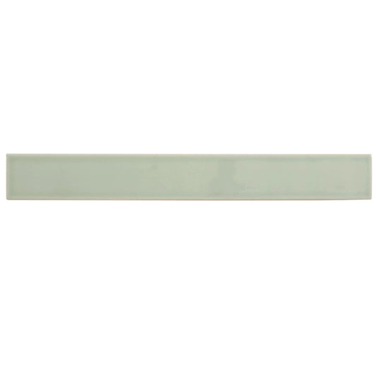 Sample-Soft Mint Green 2x16 Glossy Ceramic Subway Tile (50 pack, 10.76 sq ft/case)