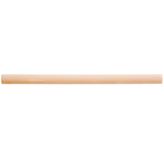 Sample-Powder Pink 0.5x8 Glossy Ceramic Pencil Tile Trim (10 pack, 0.27 sq ft/case)