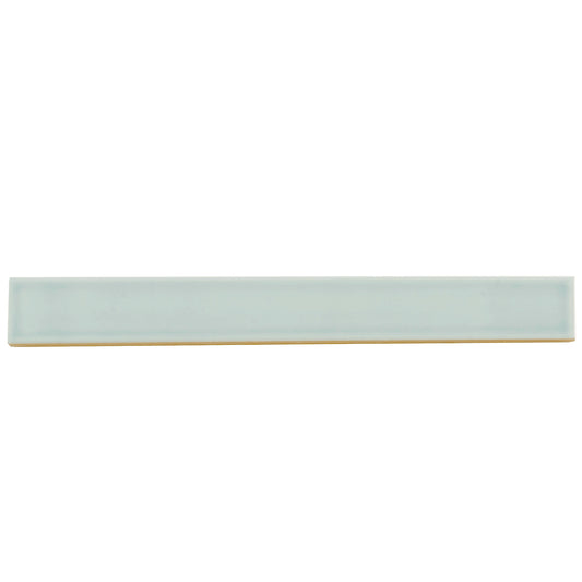 Horizonte 1.97 in. x 15.75 in. Glossy Pastel light Blue Ceramic Subway Wall Tile (10.76 sq ft/case) - 50 Pack