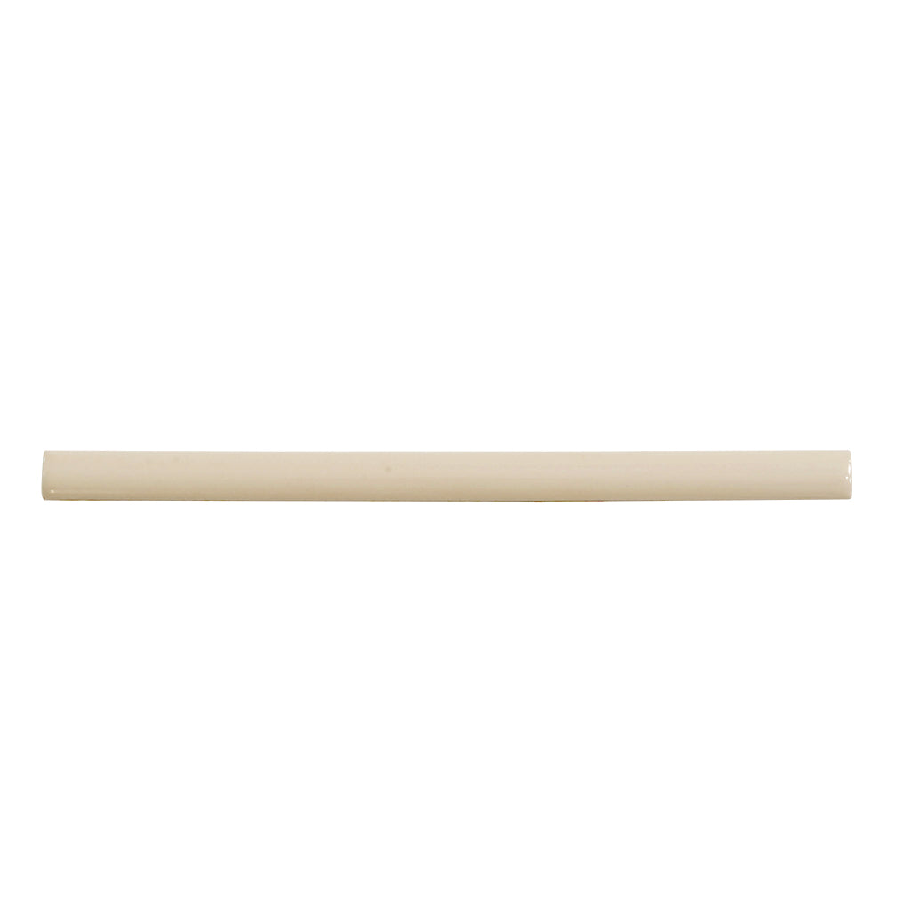 Horizonte 0.5 in. x 7.9 in. Glossy Alabaster Beige Ceramic Pencil Trim Wall Tile (0.27 sq ft/case) - 10 Pack