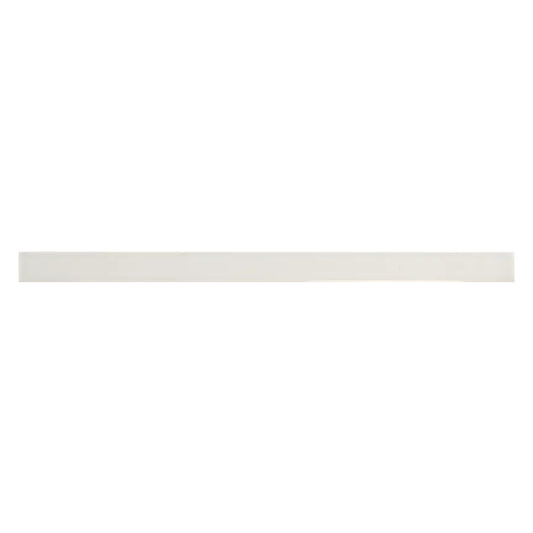 Horizonte 0.5 in. x 7.9 in. Glossy Snow White Ceramic Pencil Trim Wall Tile (0.27 sq ft/case) - 10 Pack