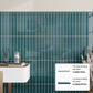 Emerald Petrol Blue 2x16 Glossy Ceramic Deco Subway Tile (50 pack,10.76 sq ft/case)