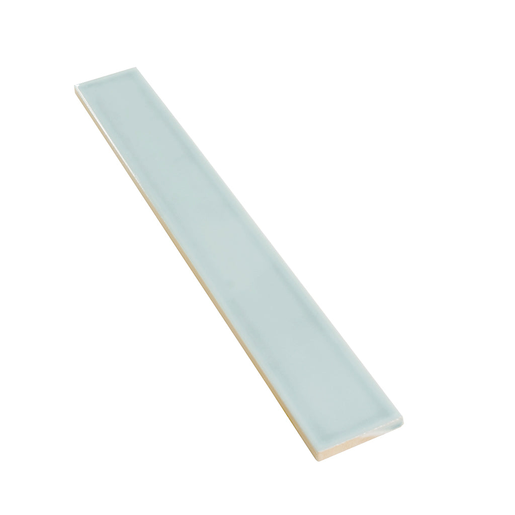 Pastel light Blue 2x16 Glossy Ceramic Subway Tile (50 pack, 10.76