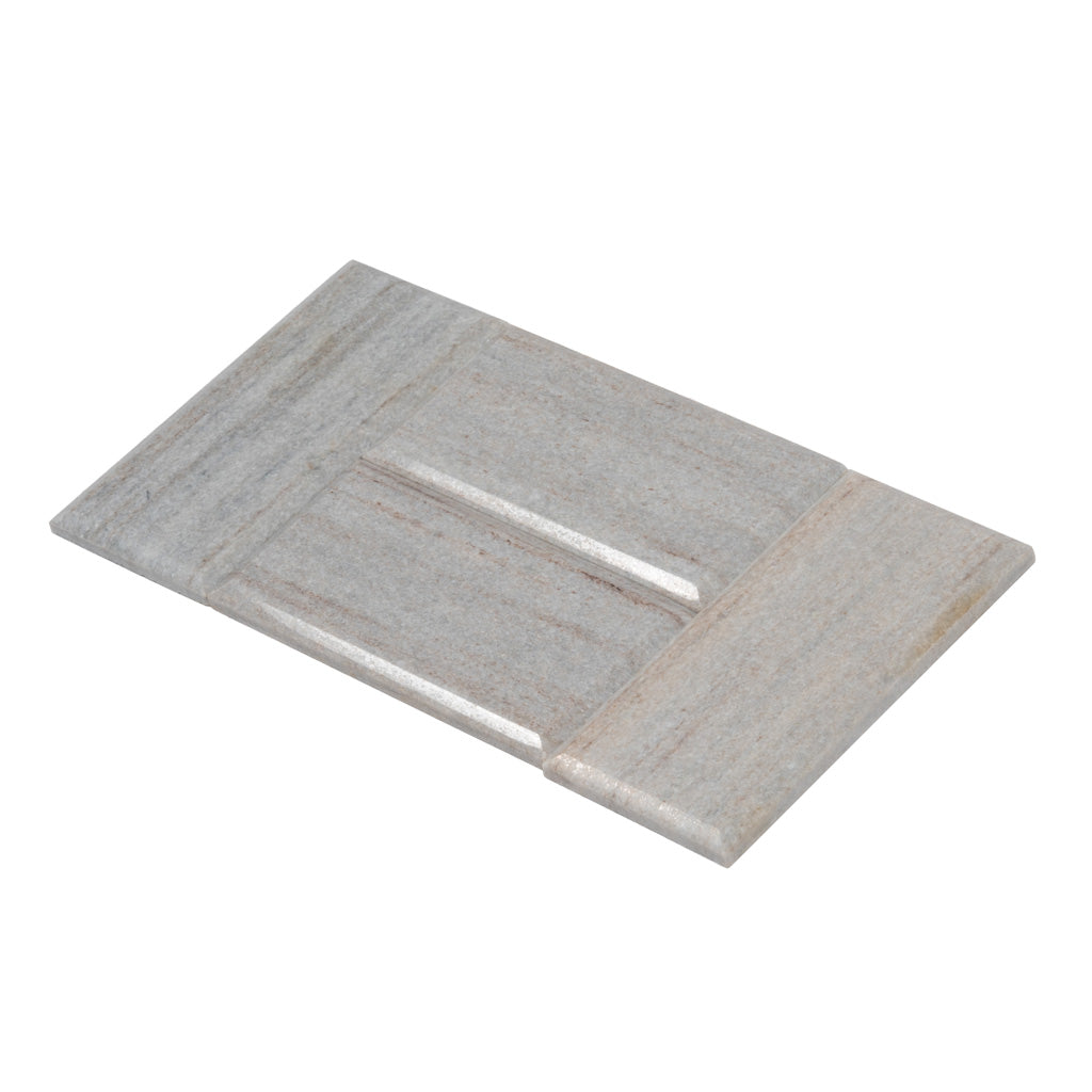Wooden Beige 3x6 Polished Beveled Subway Marble Tile (40 pack, 5 sq ft/case) - Sample