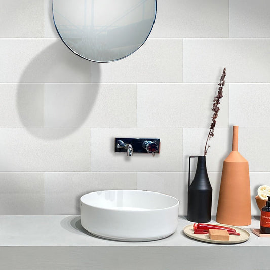 White 12x24 Honed Field Marble Tile (5 pack, 10 sq ft/case) - Sample