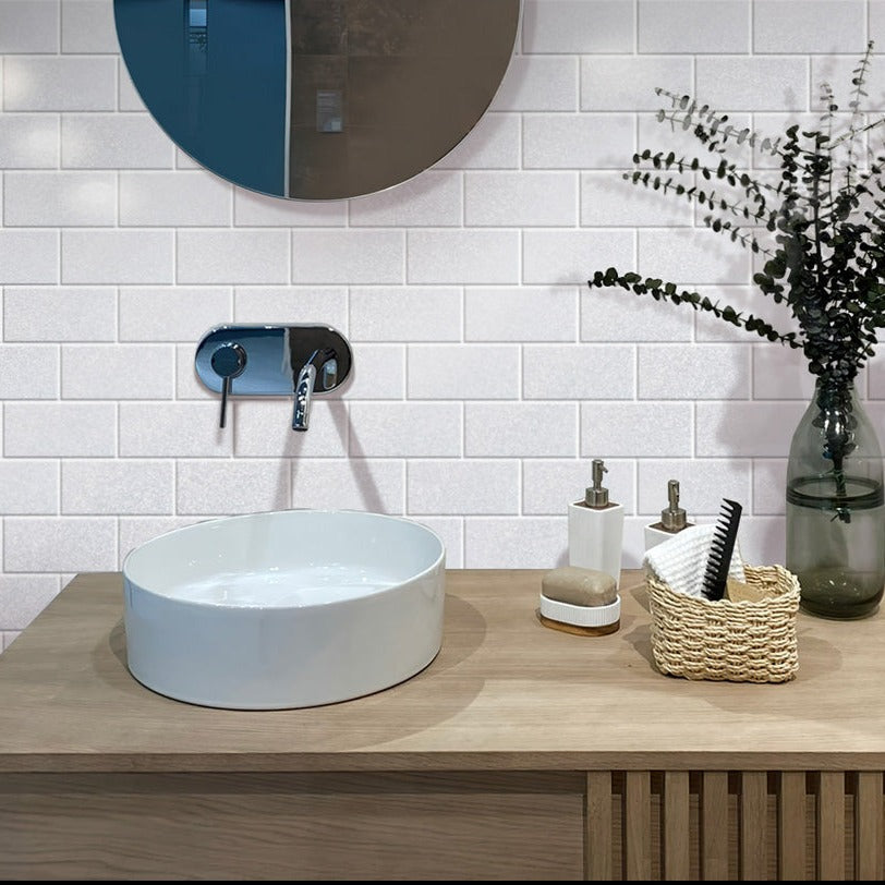 3x6 White Polished Marble Subway Tile for Floors and Walls