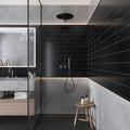 Eastern Black polished 4x12 marble subway tile for bathroom shower walls