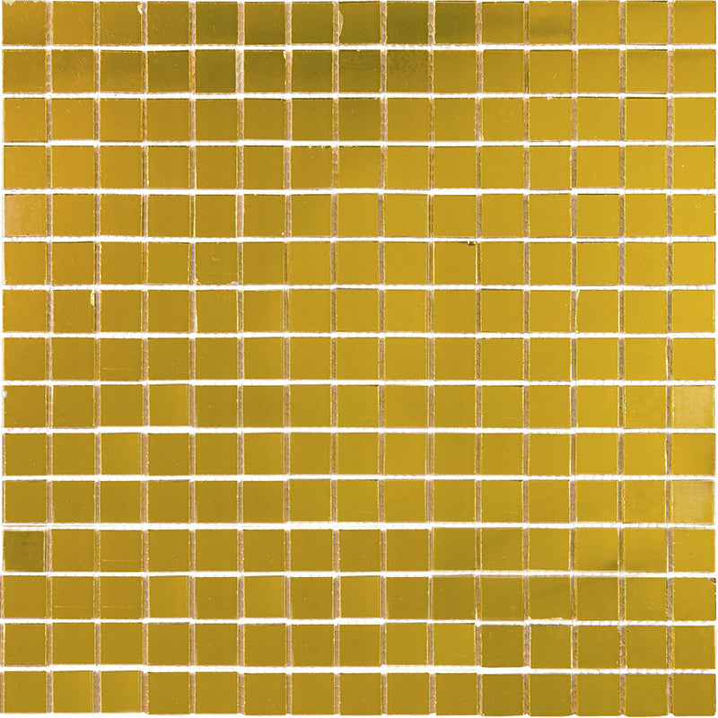 20-pack Altin 12 in. x 12 in. Glossy Amber Gold Glass Mosaic Wall and Floor Tile (20 sq ft/case)