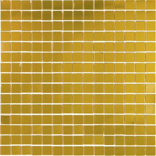 20-pack Altin 12 in. x 12 in. Glossy Amber Gold Glass Mosaic Wall and Floor Tile (20 sq. ft./case)