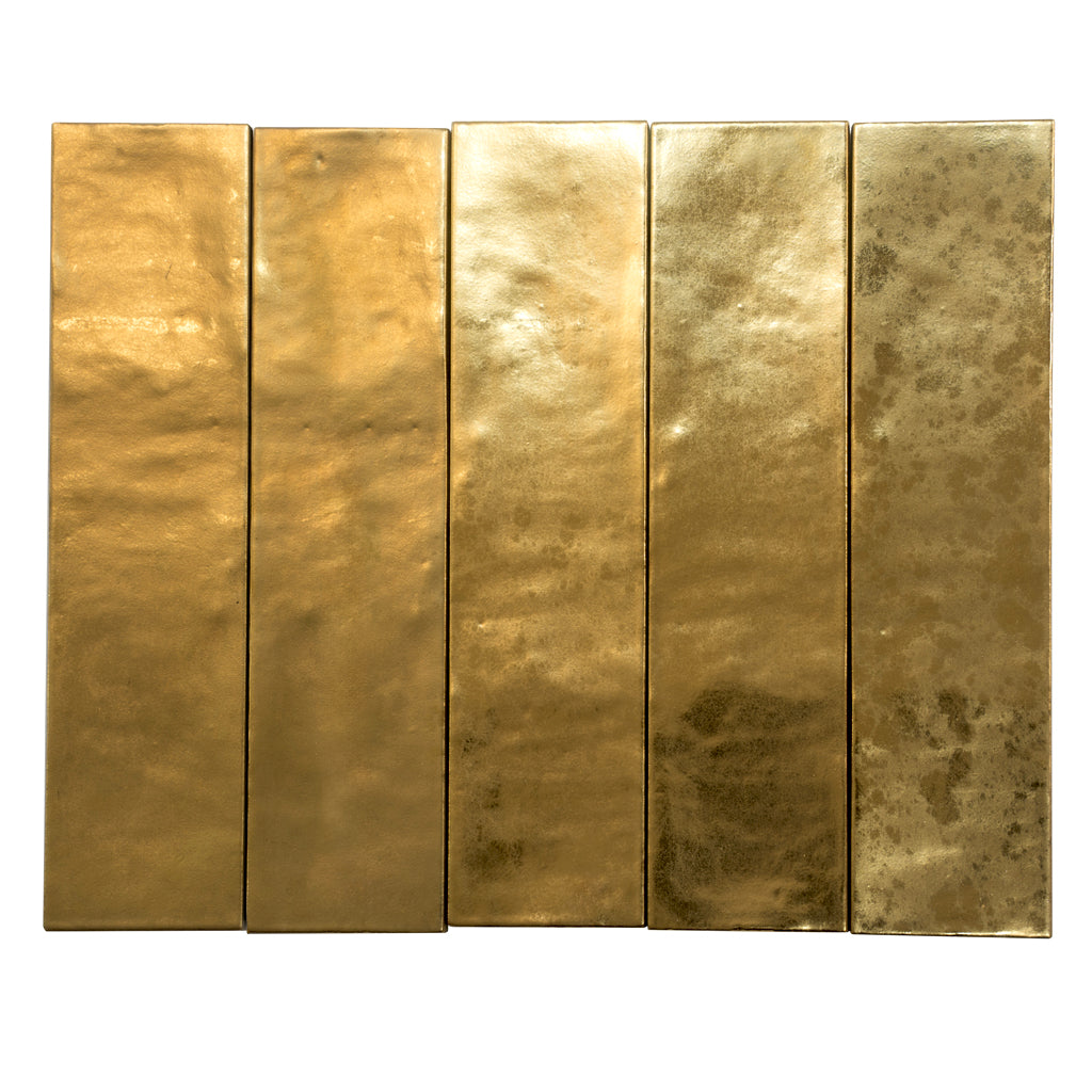 Bravura 2.5 in. x 9.84 in. Matte Golden Ochre Ceramic Subway Wall Tile (5.06 sq ft/case) - 30 Pack