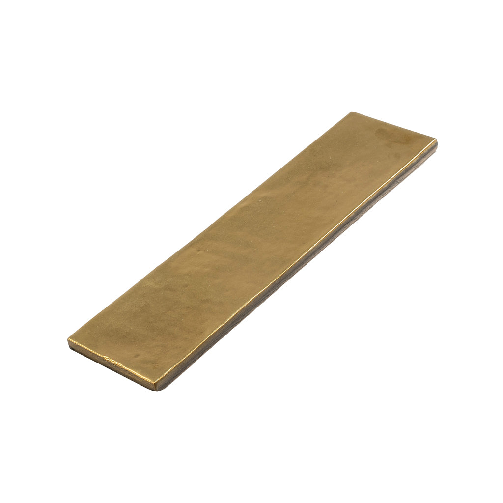 2.5x10 Golden Ochre Ceramic Tile for Showers, Kitchens, and