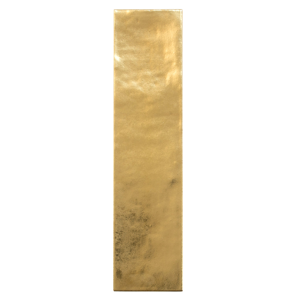 2.5x10 Golden Ochre Ceramic Tile for Showers, Kitchens, and
