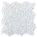 Sample - White 11x11 Glossy Matte Multi-shaped Glass Mosaic Tile (5 pack, 4.36 sq ft/case)