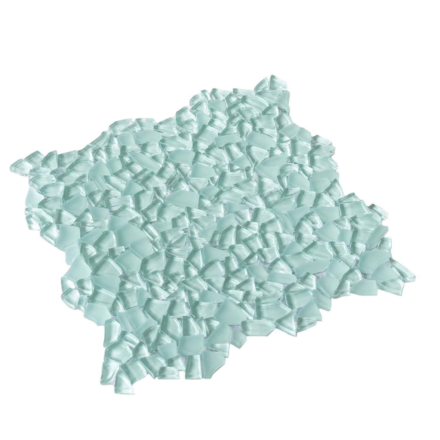 Tiffany Blue Glass Mosaic Tile 