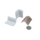 Sample - Taupe 2x2 Matte Recycled Glass Corner Tile (2.8 sq ft/case, 96-Pack)