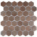 Sample - Taupe 12x12 Matte Recycled Glass Hexagon Mosaic Tile (5.28 sq ft/case, 6-Pack)