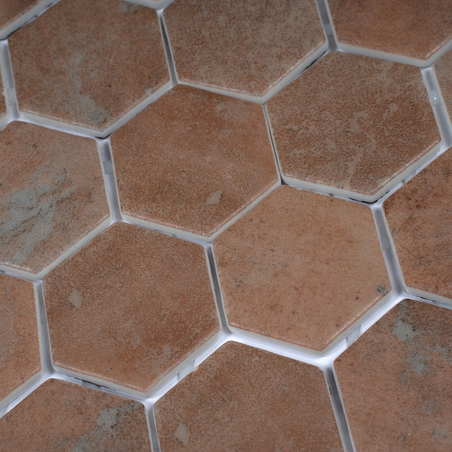 Sample - Taupe 12x12 Matte Recycled Glass Hexagon Mosaic Tile (5.28 sq ft/case, 6-Pack)