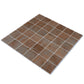 taupe matte recycled glass square mosaic tile 12x12 inches case of 10 packs