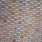 Taupe round mosaic recycled glass tiles 12x12 matte finish 10.56 sq ft per case