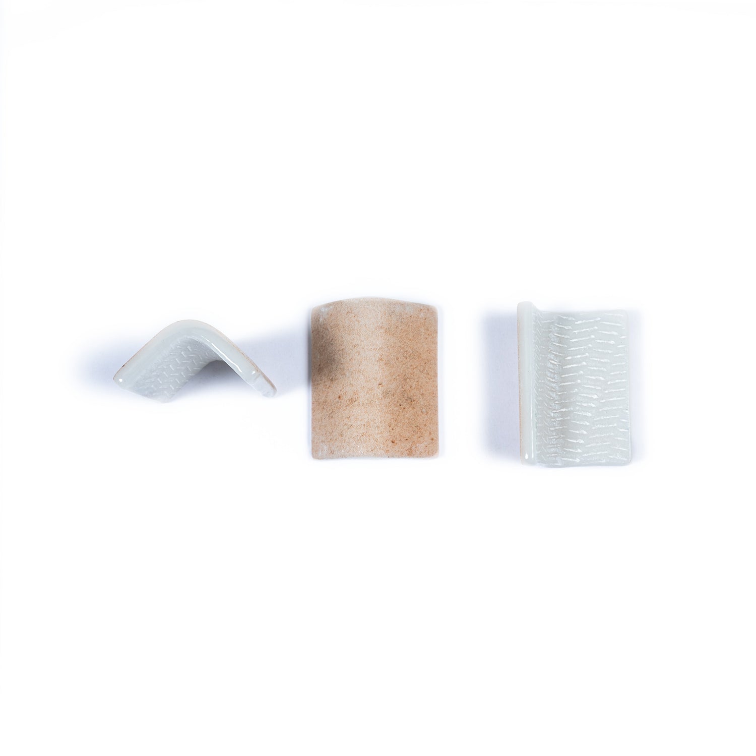 Sample - Clay Beige 2x2 Matte Recycled Glass Corner Tile (2.8 sq ft/case, 96-Pack)