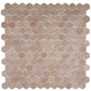 Sample - Clay Beige 12x12 Matte Recycled Glass Hexagon Mosaic Tile (5.28 sq ft/case, 6-Pack)
