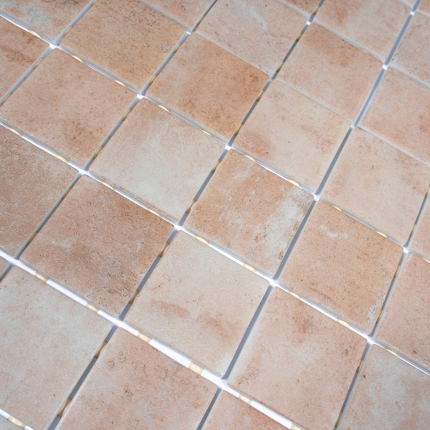 Sample - Clay Beige 12x12 Matte Recycled Glass Square Mosaic Tile (10.6 sq ft/case, 10-Pack)