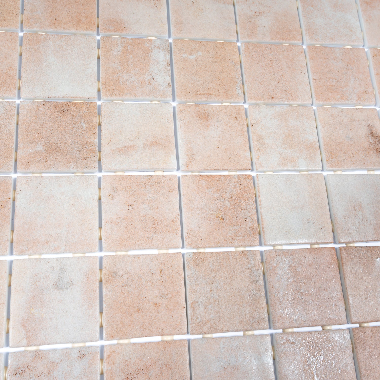 Sample - Clay Beige 12x12 Matte Recycled Glass Square Mosaic Tile (10.6 sq ft/case, 10-Pack)