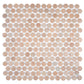 Sample - Clay Beige 12x12 Matte Recycled Glass Round Mosaic Tile (10.56 sq ft/case, 12-Pack)