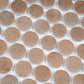 Sample - Clay Beige 12x12 Matte Recycled Glass Round Mosaic Tile (10.56 sq ft/case, 12-Pack)