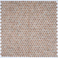 Sample - Clay Beige 12x12 Matte Recycled Glass Round Mosaic Tile (10.56 sq ft/case, 12-Pack)