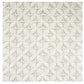 Beige 12x12 matte recycled glass mosaic tile with square shapes and leaf pattern, 10.6 sq ft per case