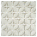 Sample - Beige 12x12 Matte Recycled Glass Square Mosaic Tile (10.6 sq ft/case, 10-Pack)