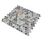 Sample - Green Beige 12x12 Matte Recycled Glass Round Mosaic Tile (10.56 sq ft/case, 12-Pack)