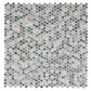 Sample - Green Beige 12x12 Matte Recycled Glass Round Mosaic Tile (10.56 sq ft/case, 12-Pack)